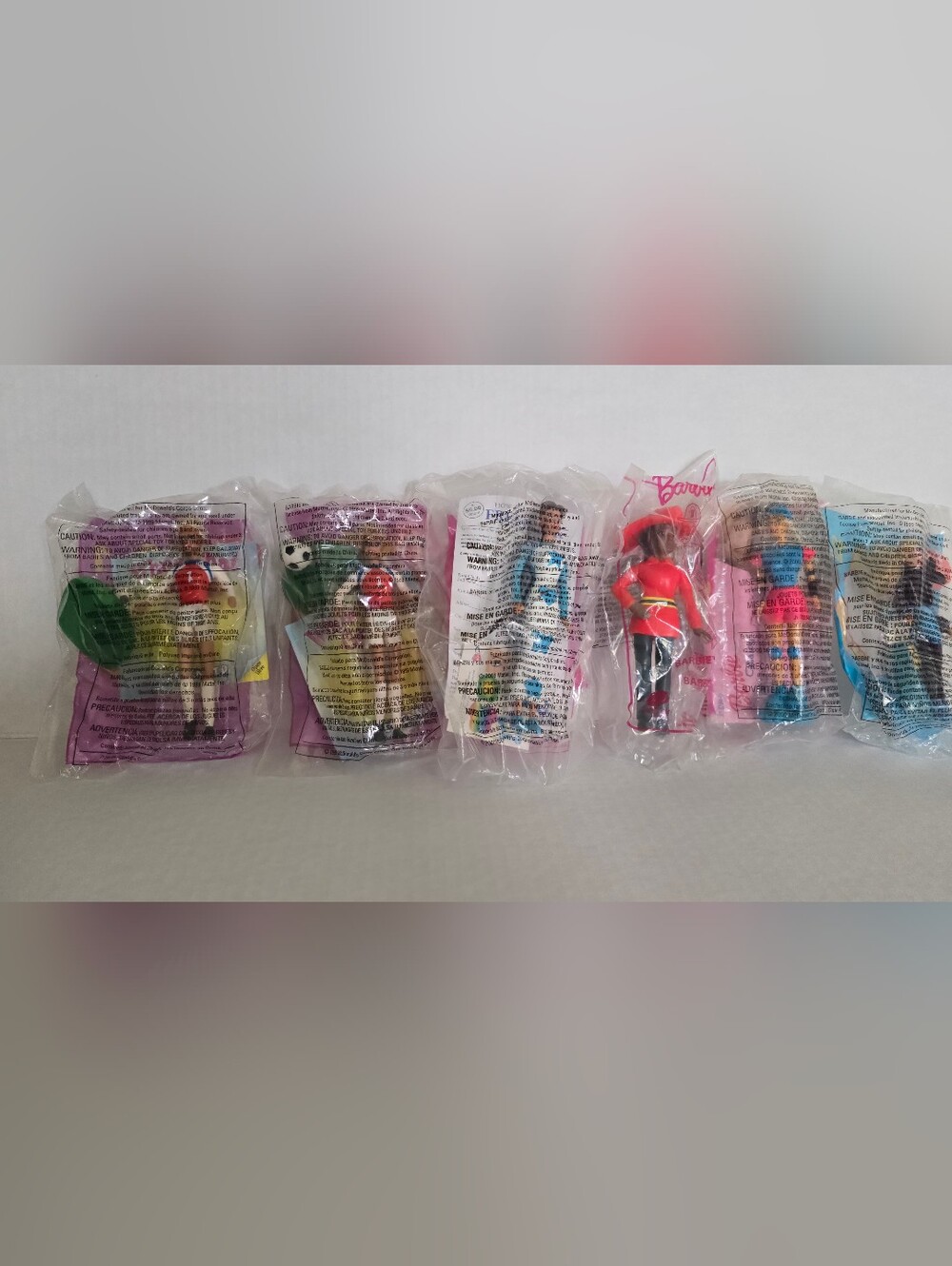 Barbie Assorted Mini Dolls Set with Pink and Red Accents
